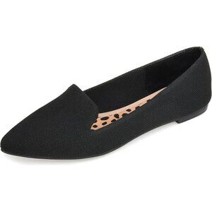 Journee Collection Womens Pointed Toe Slip on Ballet Flats